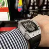 Watches Wristwatch Designer Luxury Mens Mechanics Watches Richa Milles Wristwatch Wine Barrel Leisure Business wat 73pe