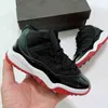 Bred 11S Big Boys Filles Enfants Jeunesse Junior Sneaker Chaussures Rose Bleu Marine Snakeskin 72-10 Baskets Taille 4Y 4.5Y 5Y