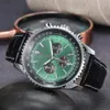 Men Top Luxury Brand 1884 Quartz Wristwatch Leather Strap 6 Pin Chronograph Calender Rotating Case Watch Clock Relogio Masculino30l