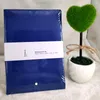 hot sell 146 Notepads Black /blue Leather Cover Agenda Handmade Note Book luxurs Periodical Diary Business Notebook A5