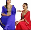 style African Women's Dashiki Abaya Fashion Sequins Embroidery Chiffon Loose Long Dress Have Scarf Free Size Bust 126cm Ethnic Clothing v3fR#