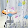 Rideau salle de bain étanche ensemble de douche fleur impression anti-moisissure rideaux translucide bain écran fenêtres décor