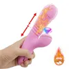 Sex toy massager Telescopic Stick Sucking Vibrator Woman Large Dildo Heating Clit Sucker Vagina Clitoris Adult Toys Machine2183500