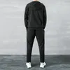 Erkek Trailtsits Erkek Trailsuit Sıradan Setler Kıyafet Erkekler Spor Giyim Jogger Sports Suit Jacketpants İki Parçalı Sweatsuit Düz Renk Giysileri 220930