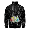 Hommes Trench Coats Alan Becker Merch Impression 3D Hommes Femmes Surdimensionné Harajuku Zipper Sweat Casual Hoodies Highstreet