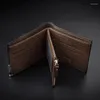 Storage Bags Luxury Men Wallet PU Leather Embossed Hardware Zipper Short Purse Multiple Card Pocket Leisure Business Coin Bag Fashion