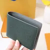 Erkek cüzdan tasarımcı kadın cüzdan hakiki deri kartlık moda bozuk para cüzdanı basit cep düzenleyici tayga inek derisi kredi çantası 3 renk M81628