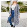 Outerwear Plus Size Women Hooded Long Shirt Jacket Sleeve Plaid Casual Autumn Winter Coat L - 4XL Brand