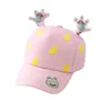 Berets Cartoon Frosch Kinder Baseball Kappe Sommer Baby Mädchen Hut Motorhaube Infant Liebe Krone Baumwolle Jungen Visier