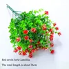 Dekorativa blommor Simulering Flower Faux Plast Greenery Plants for Home Office Verandah Wedding Decoration Artificial 6 Style