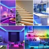 Bandes DC 12V RGB Neon Strip Light avec alimentation 44Key Télécommande Double Sortie Contrôleur SMD Flexible Ruban Corde LED