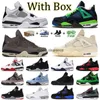 Jorda 4 Basketball Shoes Jumpman Military Black Cat 4S Sneakers J4 Red Thunder Entrows Offs White Oreo Jorden 4 Sports Trainers Violet Ore