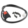 Motorcykelhj￤lmar 1 datorer Universal Kill Switch Red Push -knapp Hornstart Dirt Bike ATV UTV Dual Sport f￶r 22 mm styrmonterade staplar