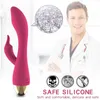 Massaggiatore per adulti potenti vibratori per dildo di coniglio 10 velocità Masturbatore femminile stimolatore per clitoride vaginale massaggiatore per punti G giocattoli per donne