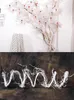 Fleurs décoratives 300 cm flexible vigne branches de cerisier faux brindilles arbre blanc tronc liane plantes artificielles bricolage tenture maison mariage