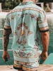 Męskie dresy mody hawajskie hawajskie koszula