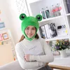 Casquettes de balle peluche jouet couvre-chef complet casquette nouveauté grandes oreilles grenouille chapeau Cosplay Costume Festival fête Po accessoires adultes et enfants