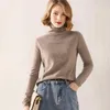 Kvinnors tröjor lafarvie turtleneck ulltröja toppar kläder för kvinnor pullover ropa mujer invierno 2022 blusas de moda femme fashon lös