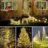 Strings 10pcs Cooper Wire LED Lights Garlands Dekoracje świąteczne Outdoor Navidad Tree Lampa Fairy Year