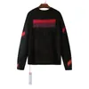 Ow Designer Sweater Mens Sweatshirt Rainbow Gradient Mohair Sweaters Men Women Hip-hop Couple Models Autumn Winter Oversize Pullover Wool