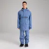 Skianzüge, bunt, reflektierend, Skioverall, Anzug für Herren und Damen, Winter, Outdoor-Sport, aktive Kleidung, winddicht, wasserdicht, Kapuzenpullover, Hosen-Set