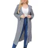 Outerwear Plus Size Women Hooded Long Shirt Jacket Sleeve Plaid Casual Autumn Winter Coat L - 4XL Brand