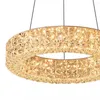 Chandeliers Modern 2 Layers Crystal Chandelier Ceiling Lights Gold Chrome Living Room Decoration Dining