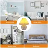 Table Lamps Euro Pleated Lamp Rattan Base Desktop Decorative Led Reading Light Dimmable USB 5V For Living Room Bedroom Bedside Home