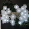 Strings Lovely Christmas Snow Ball Led String Lights Battery Holiday Lighting Decorative Party Light Supplies