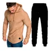 Herren-Trainingsanzüge, Herren-Sportbekleidungsanzug, gestreift, plissiert, Raglanärmel, Hoodies, Hosen, Frühling und Herbst, zweiteiliges Set, modischer männlicher Trainingsanzug 220930