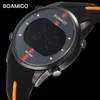 Wristwatches BOAMIGO Brand Men Digital Watches Man Sports Rubber LED Water Resistant Male Clock Relogios Masculino