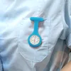 Orologi da taschino al quarzo Fob orologio ciondolo spilla in silicone risvolto con clip regalo presente goccia