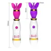 Sex Toy Massager 360 graders rotation Rabbit Vibrator Clitoris Vagina Stimulator Dildo Nipples Bröst Massager Vuxen Kvinnor Toy Prod6711195