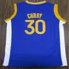 College b￤r ny stad Stephen 30 Curry James 33 Wiseman Tim 10 Hardaway Basketball Jersey NCAA Jersey Blue White Black Color