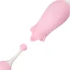 Brinquedo sexual massageador shande sem fio roxo vermelho yoni rosa em forma de vibrador vibrador brinquedos sexuais para mulher clitóris língua sugando3388599