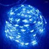 ストリングスUSB LED Copper Wire String Lights Holiday Fairy Outdoor Lamp Garland Luces for Christmas Tree Decor Wedding Decoration