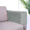 Sandalye kapaklar 2pcs kanepe yastık kapağı oturma odası için evrensel kol dayama elastik koruyucu düz renk