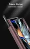 Casos de dobradiça magnética para Samsung Galaxy Z Fold 4 Caso Tela de vidro protetor de vidro Pen do suporte da caneta