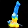 Sex Toy Massager Nuun 10 Hastigheter Vibrator Anal Plug Luminous Silicone Werewolf Dildo Gspot Y Toys For Woman Penis Masturbation Sex8784698