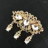 Broschen Vintage Kristall Zirkon Brosche Anhänger Für Frauen Schmuck Hochzeit Braut Party Tropfen Broschen Mädchen Kleid Zubehör Großhandel