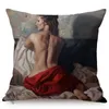 Pillow Fashion Sexy Woman Funky Oil Painting Art Decoration Cover Charming Lady Ass Cool Man Room Sofa Case Car Cojines