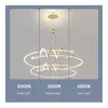 Lampes suspendues Salon moderne LED Lustre de luxe Golden Lustre Lumière pour table à manger Restaurant Chambre Luminaire intérieur