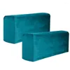 Sandalye kapaklar 2pcs kanepe yastık kapağı oturma odası için evrensel kol dayama elastik koruyucu düz renk