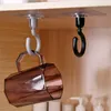 Hooks Rotary Hook Key Rack Coat Holder Door Storage K￶k Badrum V￤ggmonterad sj￤lvh￤ftande multifunktion Roterabel Hem Organiserar