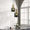 Lámparas colgantes, luces de cristal modernas, accesorio colgante dorado para cabecera, luminaria para cocina, comedor, decoración del hogar, iluminación de suspensión para cafetería