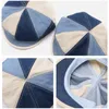 Berets Foux Sboy Caps Women Casual Denim Block Color Four Seasons Casquette Octagonal Baker Boy Painter Hat Fashion