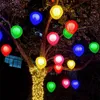 Cordes en forme de coeur lanterne arbre suspendu lumière extérieure jardin Globe fée guirlande pour Patio fête décor chaîne lumières