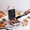 Ekmek Yapımcıları Elektrikli Sandviç Maker 5 İçinde 1 Zamanlı Waffle Çok Fonksiyonlu Kahvaltı Makinesi Ev Izgara
