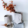 Storage Bags Foldable Bag Environmentally Friendly Washable Flower Pot Kraft Paper Plant Set Home