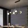 Lampadari Lampadario a LED per sala da pranzo Tavolo da cucina Bar Lampada a sospensione a soffitto Design moderno in stile nordico Lampada a sospensione con telecomando